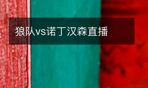 狼隊(duì)vs諾丁漢森直播