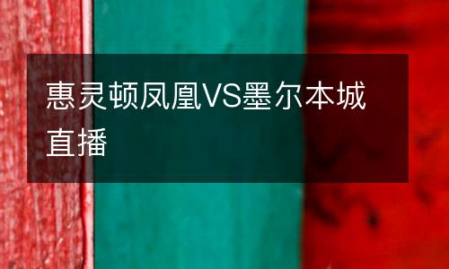 惠靈頓鳳凰VS墨爾本城直播